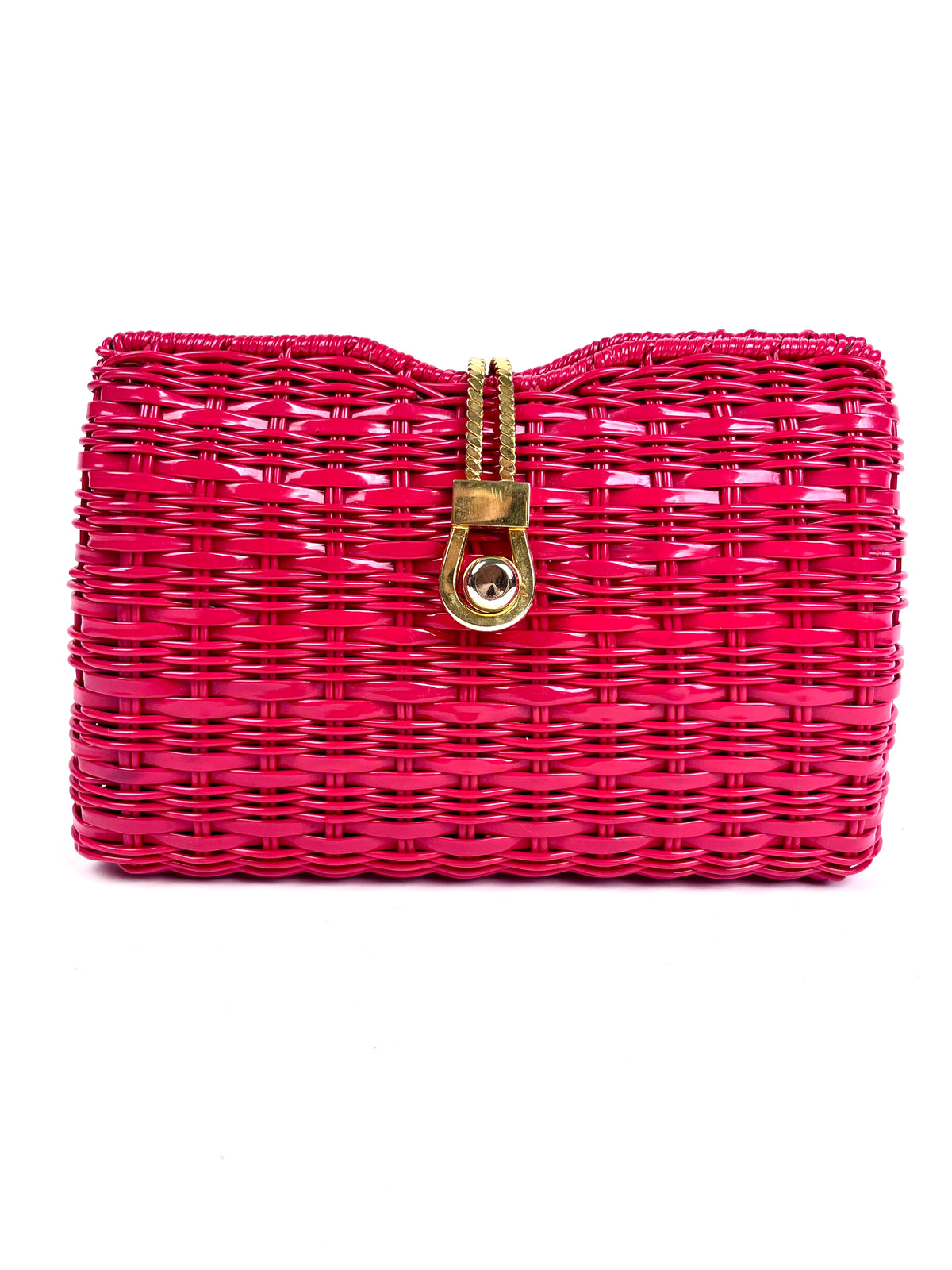Structured Woven Vinyl Bag