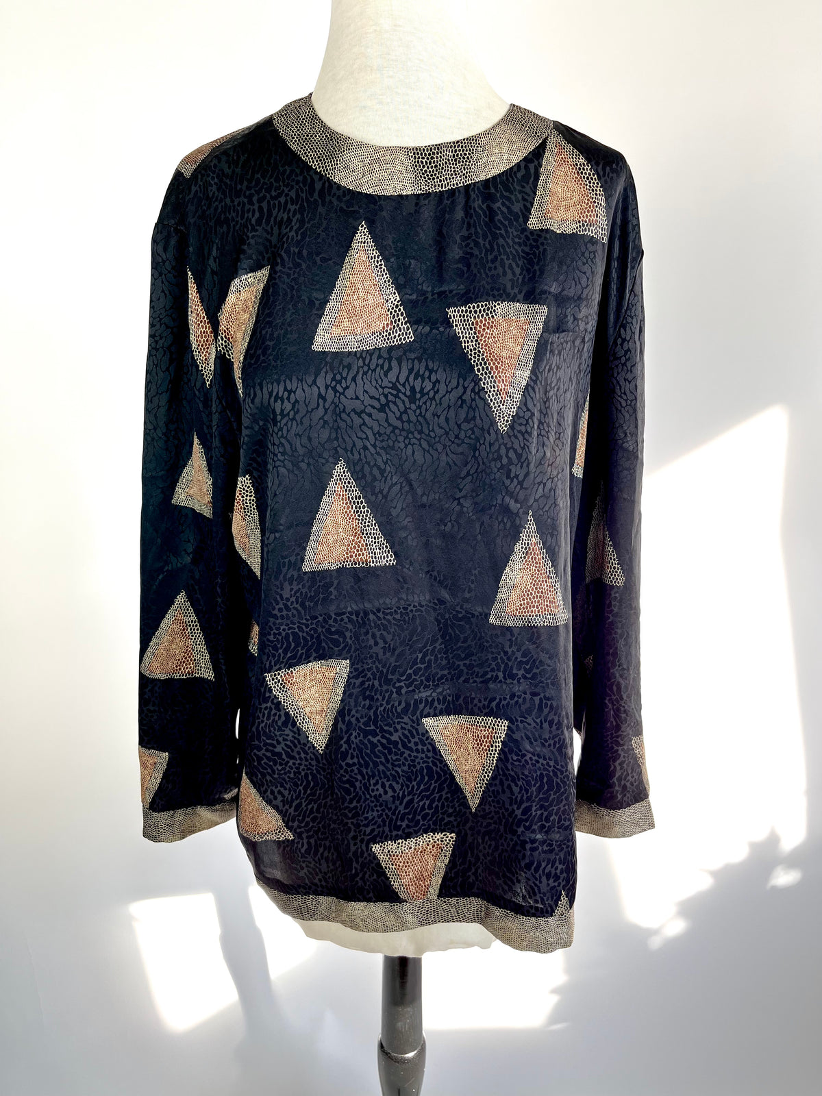 Vintage Printed Blouse by Caron