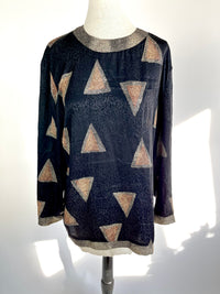 Vintage Printed Blouse by Caron