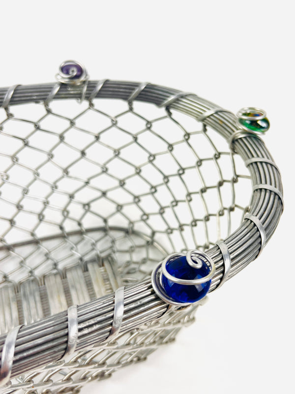 Vintage Postmodern Wire Basket