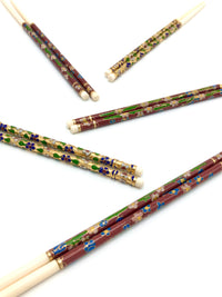 Vintage 1950s Cloisonné Enamel Chopsticks