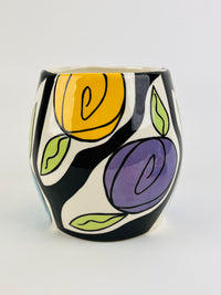 Vintage Postmodern Ceramic Face Jar