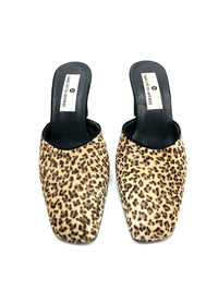 Vintage 90s Leopard Print Calf Hair Shoes