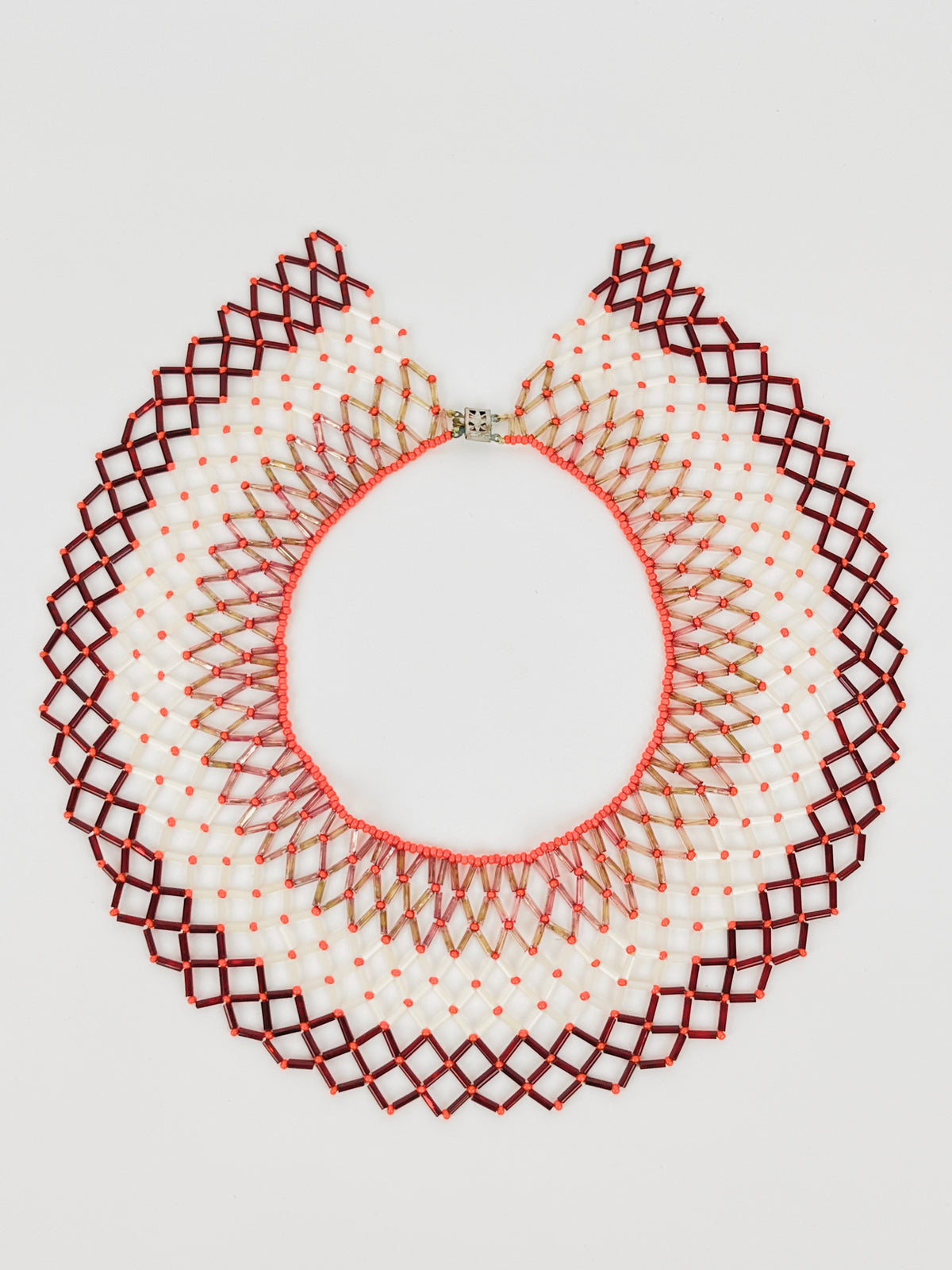 Vintage African Beaded Collar Necklace