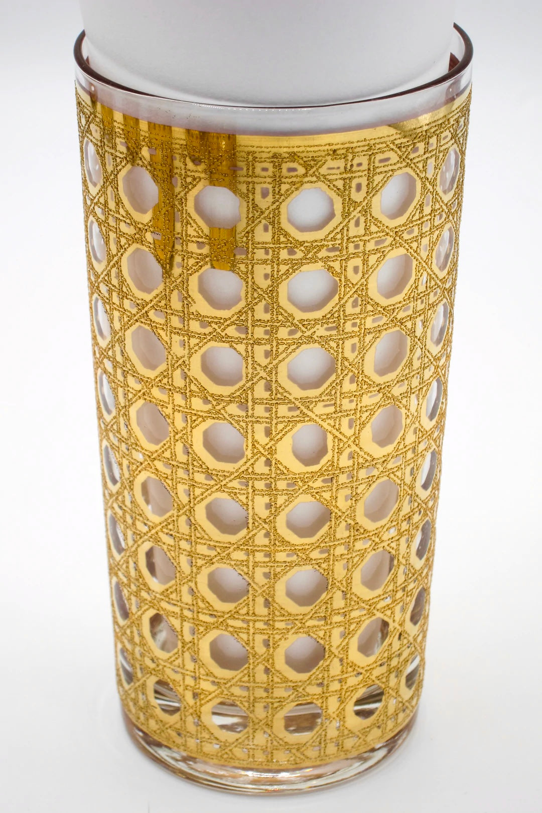 Gold Culver Canella Highball Glasses