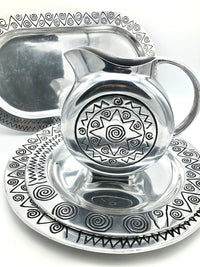 Postmodern Pewter Platter