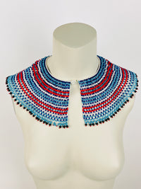 Vintage African Beaded Collar Necklace
