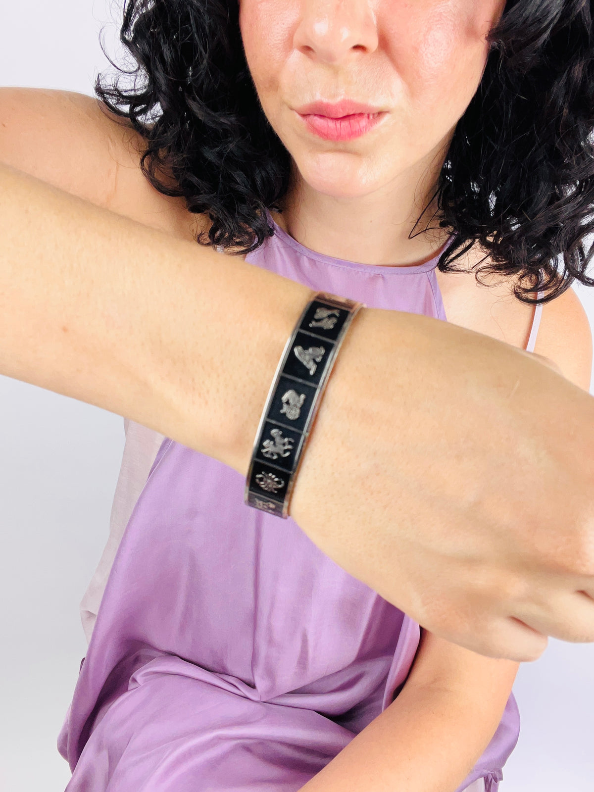Vintage Zodiac Cuff Bracelet