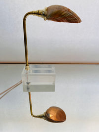 Vintage Lucite and Seashell Lamp