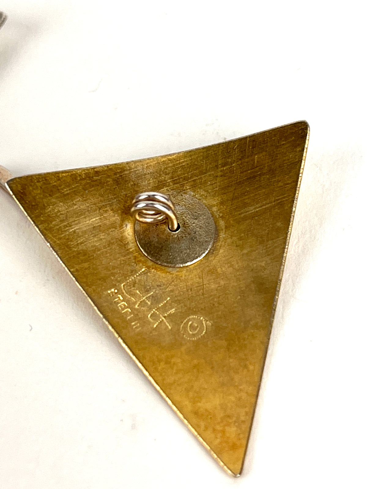 Vintage Postmodern Articulated Sterling Earrings