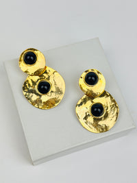 Vintage Hammered Disc Necklace