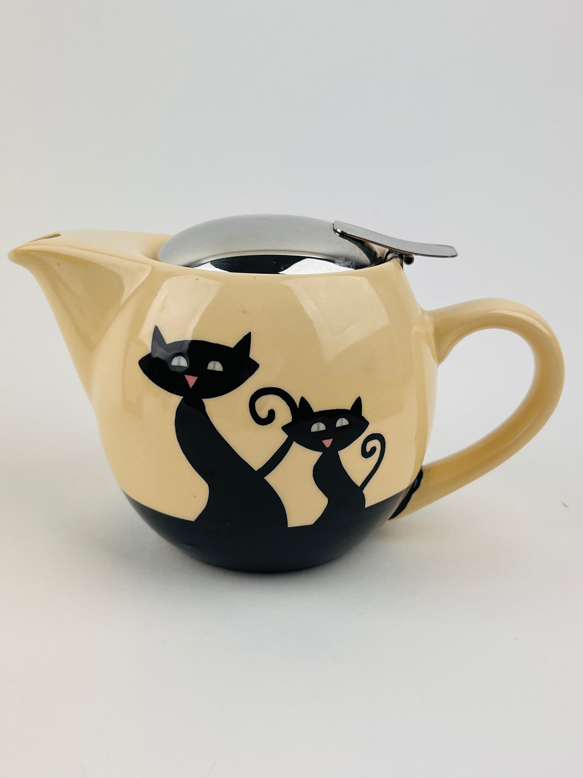 Vintage 90s Cat Teapot and Mug Set