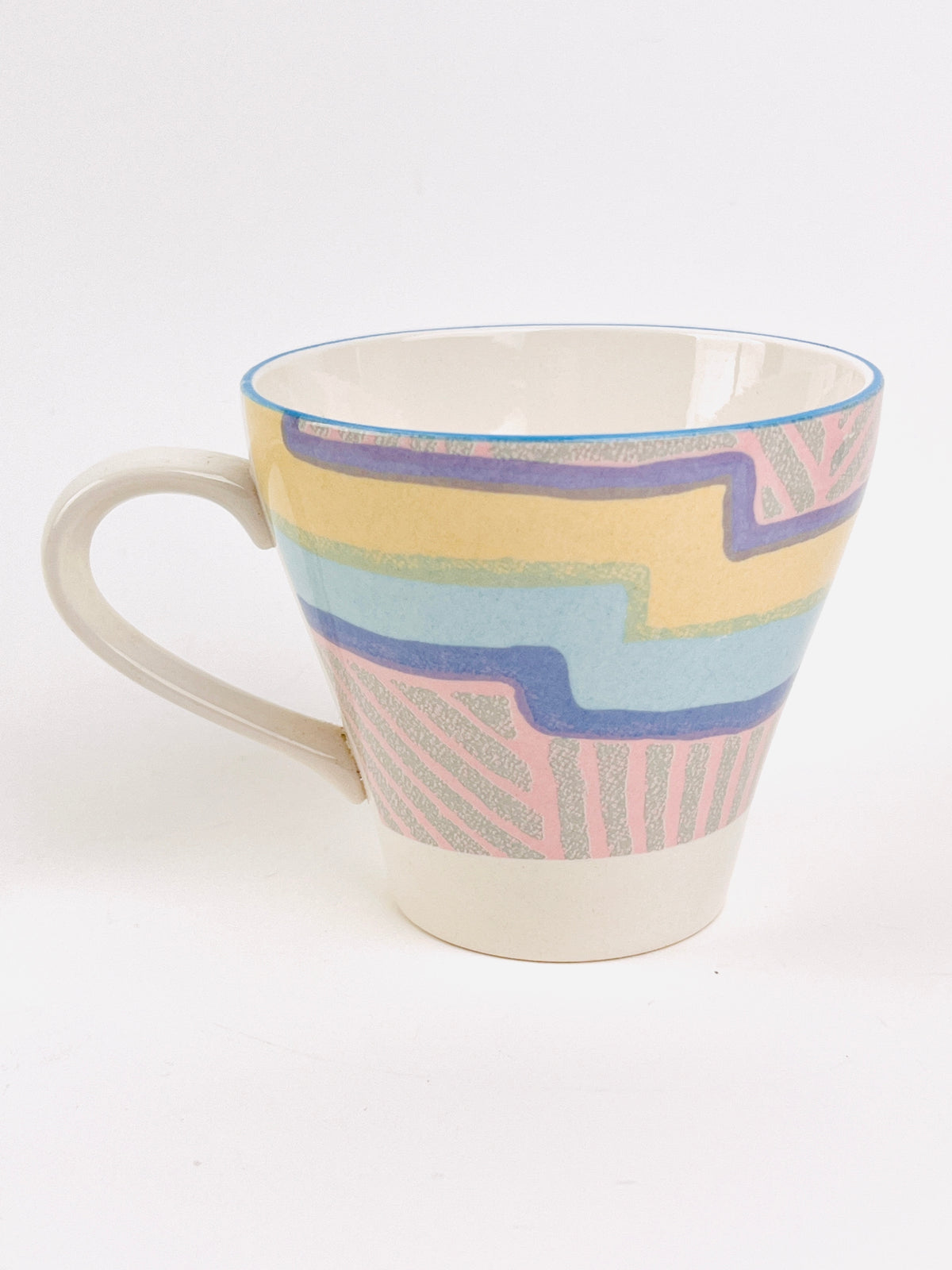 Memphis Style Cup & Saucer Set - 8pc
