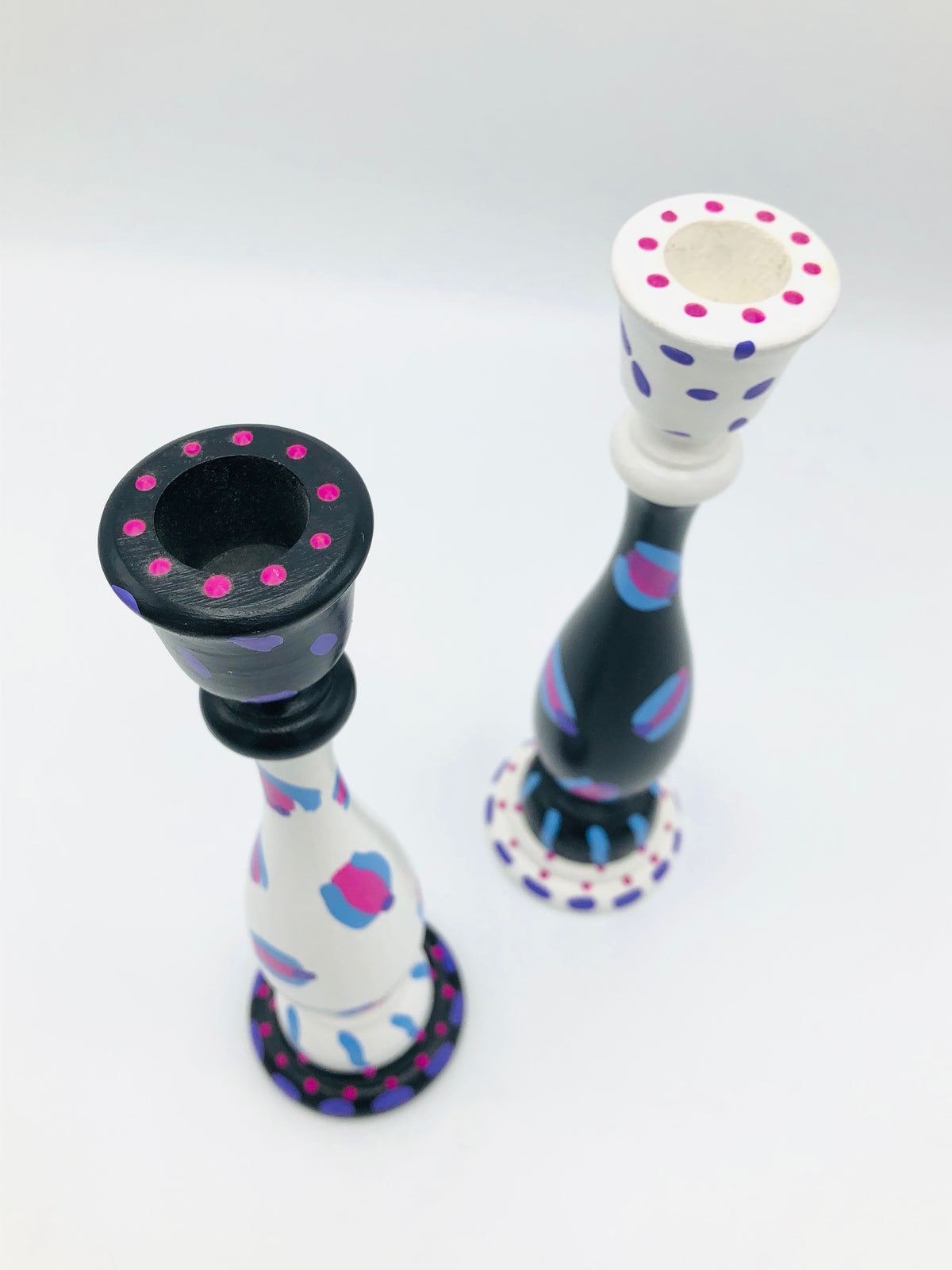 Postmodern Memphis Style Candle Holders