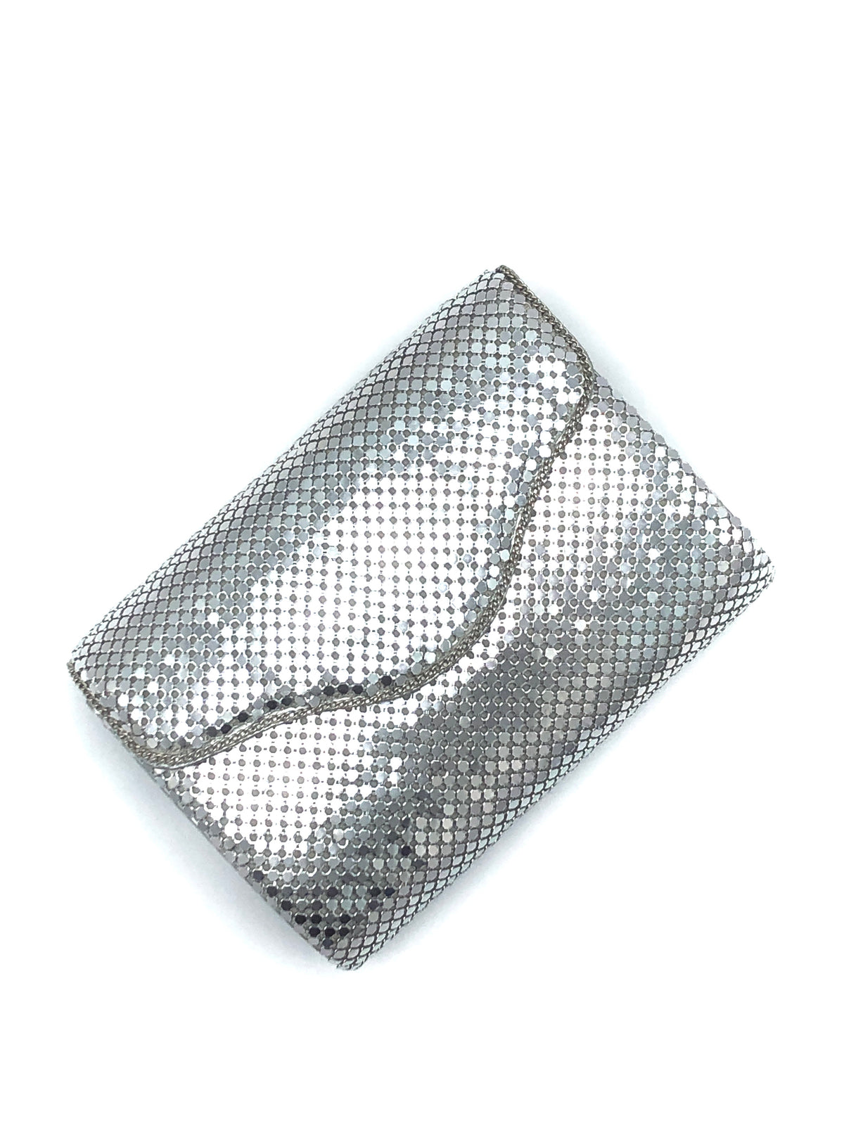 Vintage Silver Metal Mesh Purse
