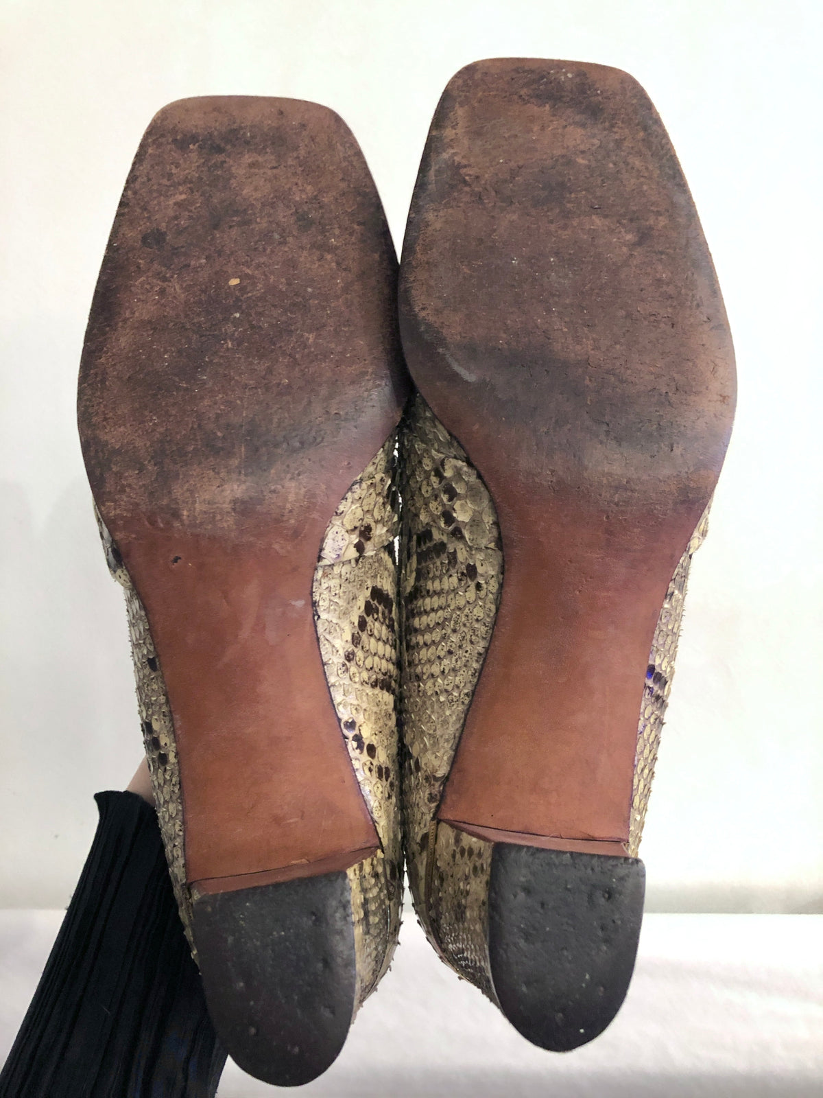 Vintage 1960s Snakeskin Pumps by Herbert Levine