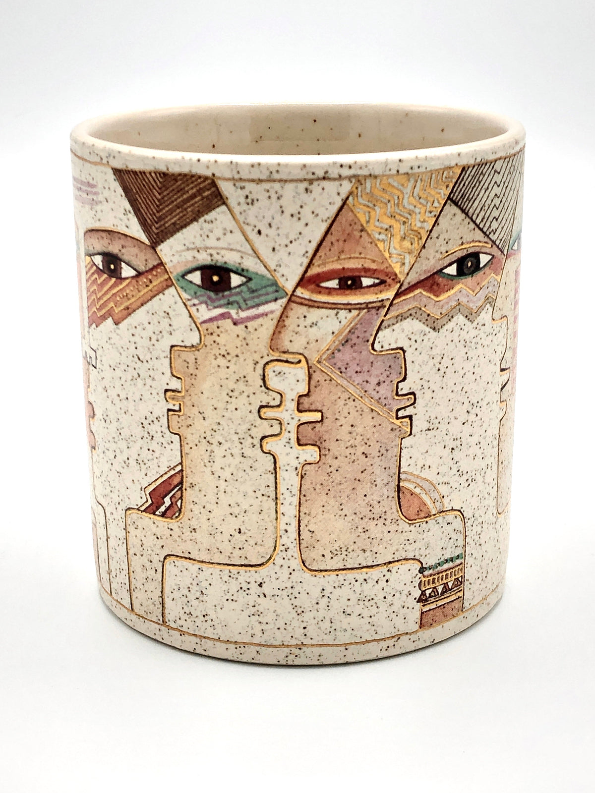 Vintage 90s Interlocking Faces Mug