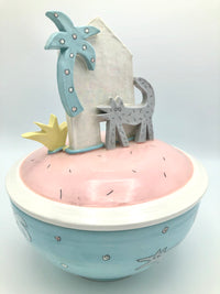 Vintage Memphis-Style Postmodern Vessel