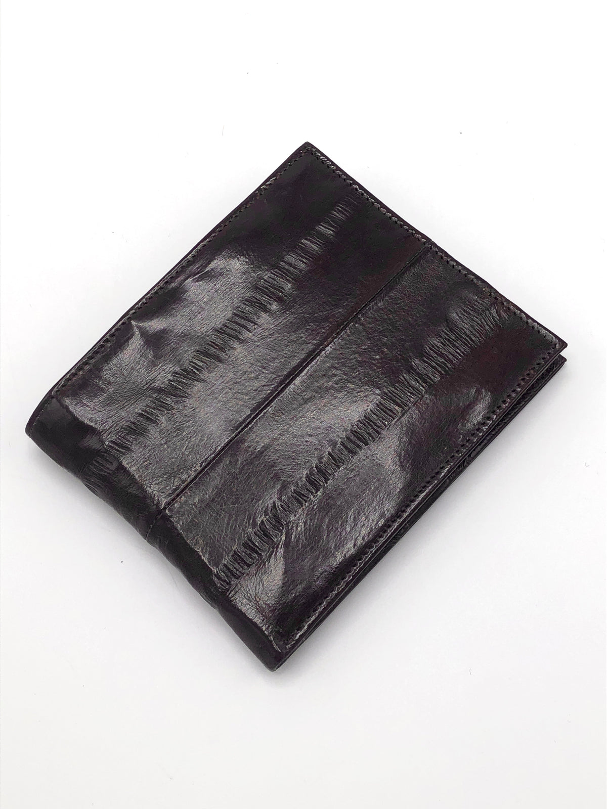 Vintage Chocolate Brown Eel Skin Wallet