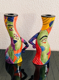 Postmodern Pitcher & Candle Holder Set