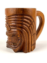 Vintage Wood Tiki Mug