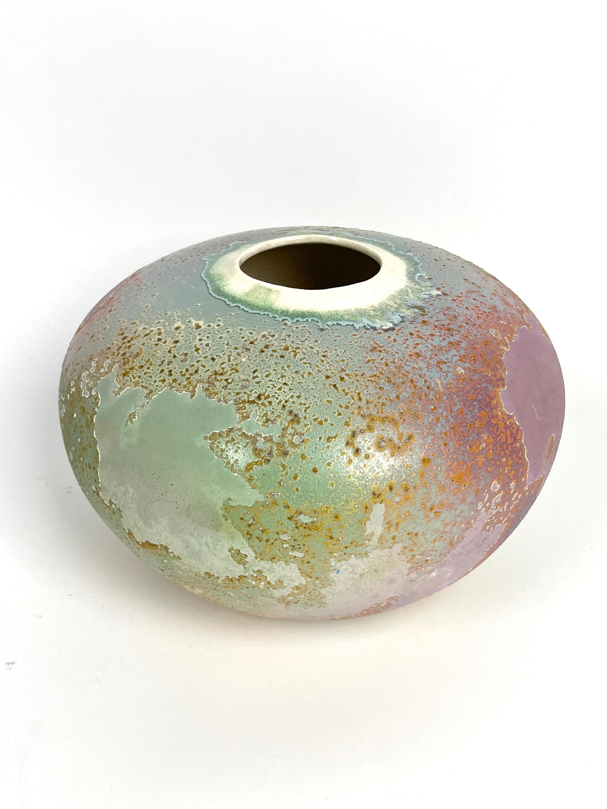 Vintage Tony Evans Raku Vase / Vessel