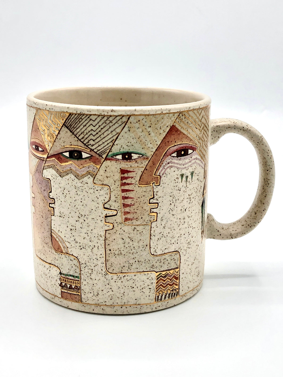 Vintage 90s Interlocking Faces Mug