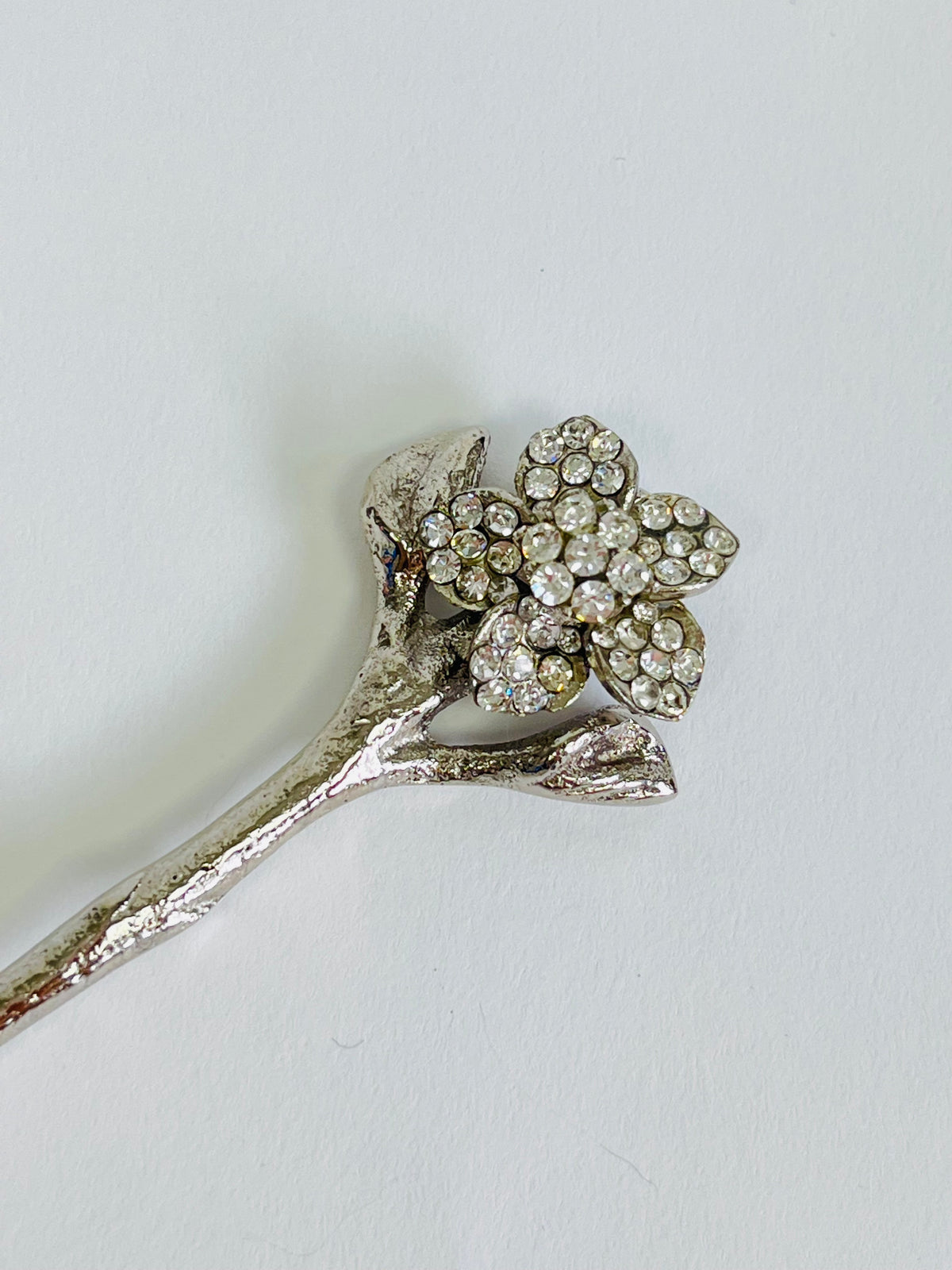 Rhinestone Flower Demitasse Spoons