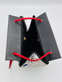 Postmodern Hand-Painted Bucket Bag