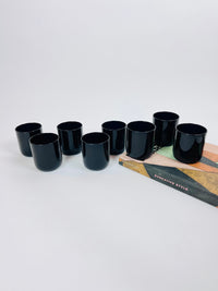 Vintage Black Rocks Glasses