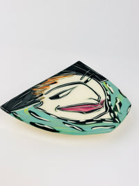 Vintage 90s Ceramic Face Catchall