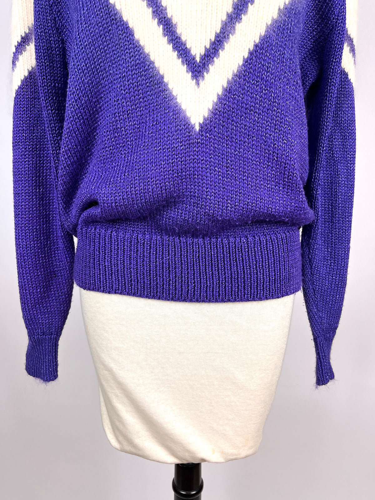 Vintage Purple V Sweater