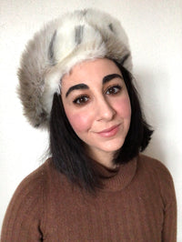 Vintage 1980s Faux Fur Hat