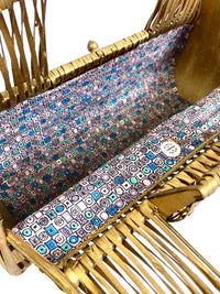 Vintage Seashell and Rattan Bag