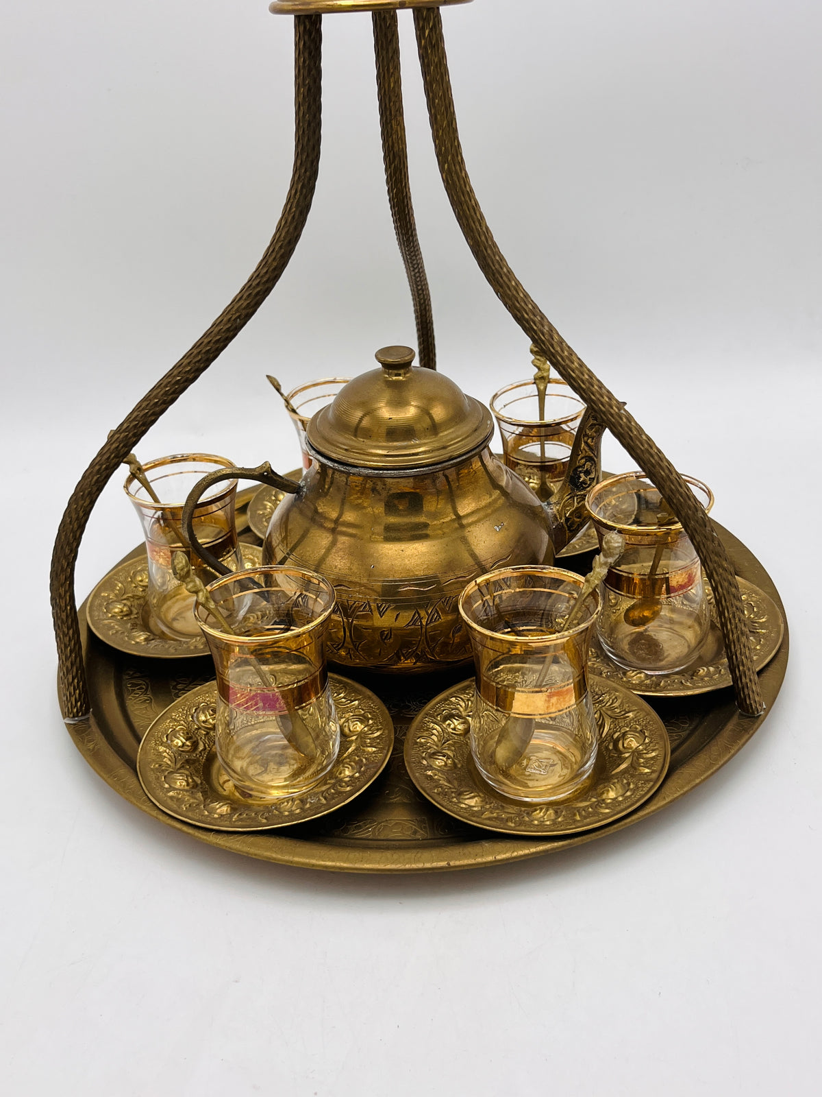 Vintage 1960s Turkish Tea Set