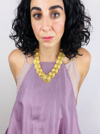 Vintage Spiral Disc Necklace