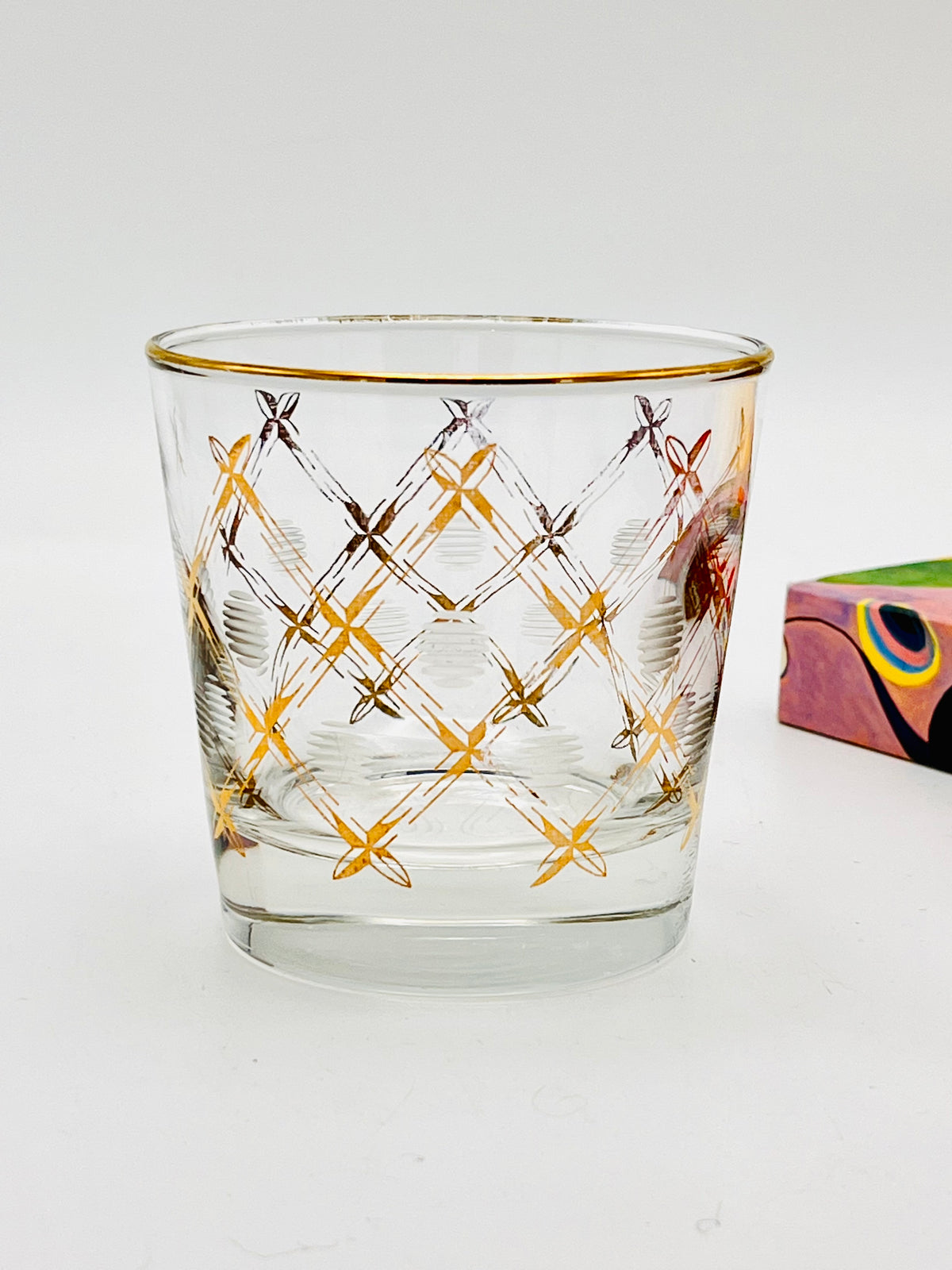 Vintage Gold-Plated Rocks Glasses