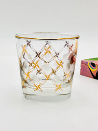 Vintage Gold-Plated Rocks Glasses