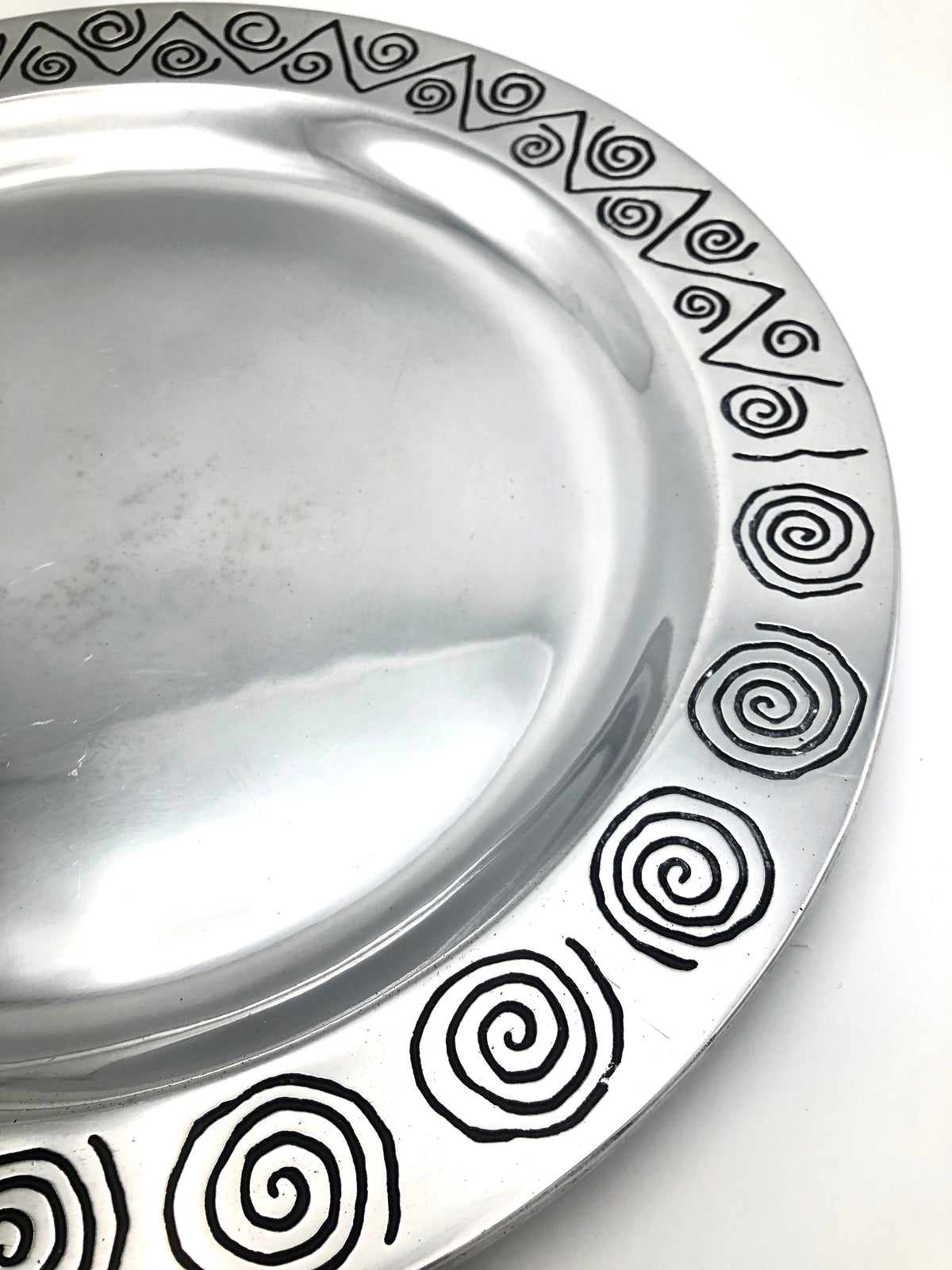 Postmodern Pewter Platter