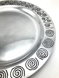Postmodern Pewter Platter