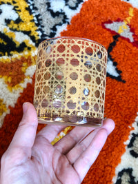 Vintage 22k Gold-Plated Culver Cane Glasses