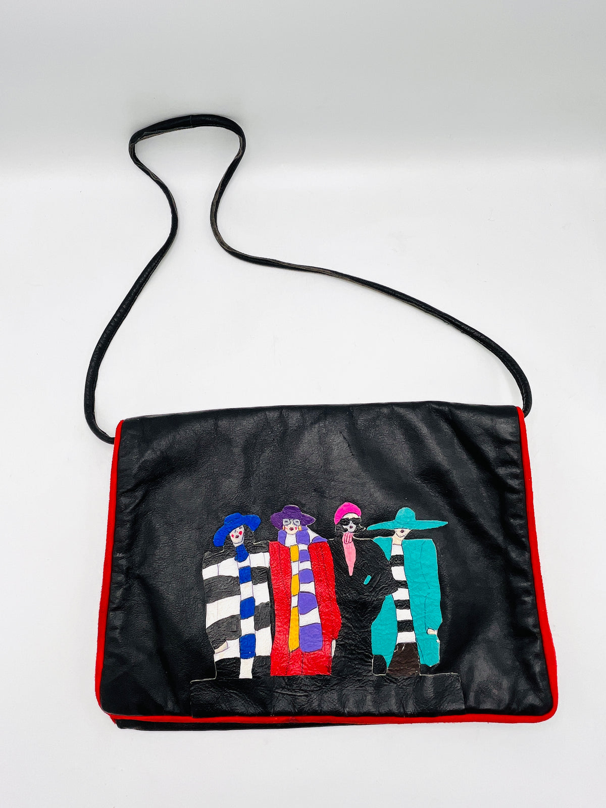 Stylish 80s Ladies Leather Bag