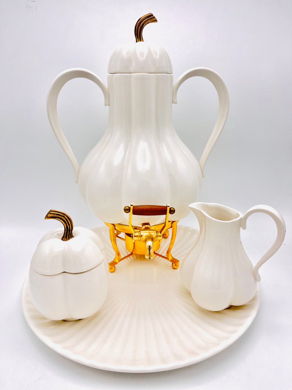 Mid-Century Ernest Sohn Creations Gourd Samovar Set