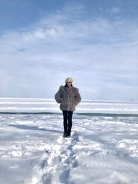 Vintage Mongolian Lamb Fur Coat