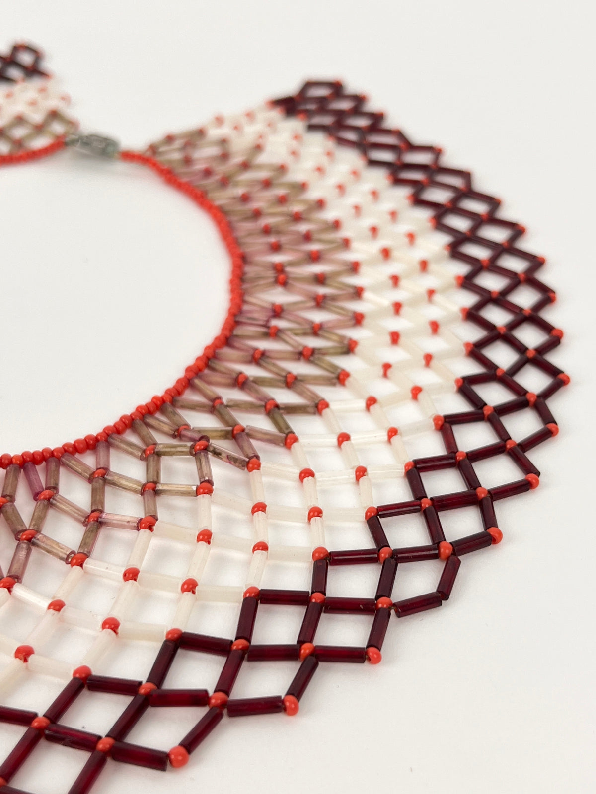 Vintage African Beaded Collar Necklace