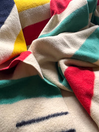 Vintage Hudson’s Bay 4 Point Wool Blanket