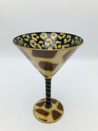 Hand-Painted Animal Print Glasses