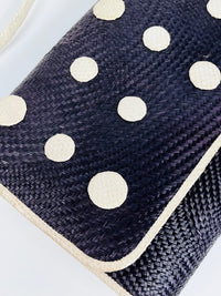 Woven Straw & Snakeskin Bag
