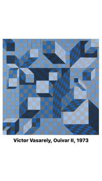 Vintage Op Art Needlepoint in the Style of Vasarely