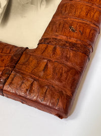 Rare 1930s Genuine Crocodile Skin Picture Frame